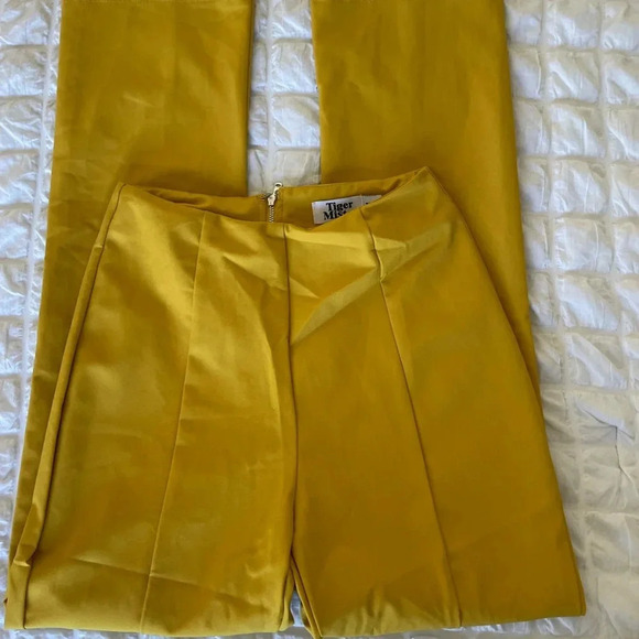 Tiger Mist yellow high waisted Kinsley pants - Picture 3 of 9